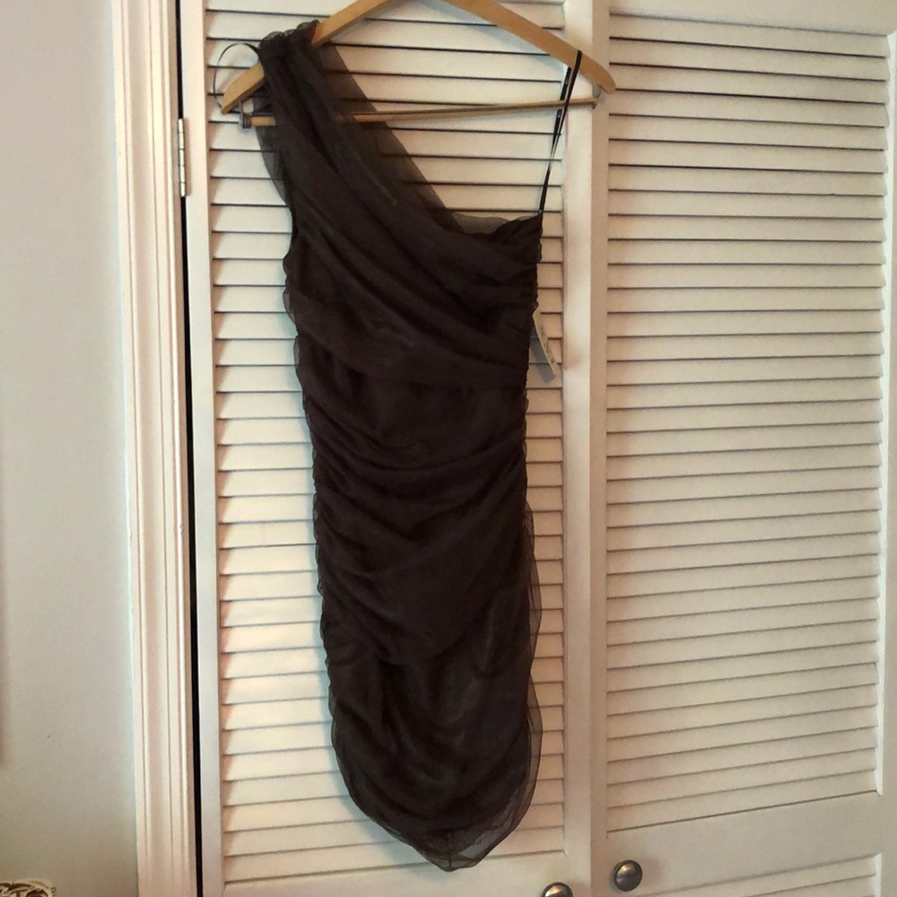 Shimmering One Shoulder Forever21 Dress